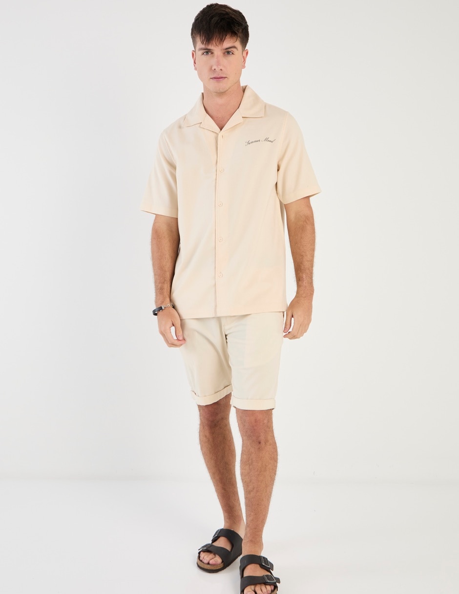 Camisa playa manga corta para hombre 3