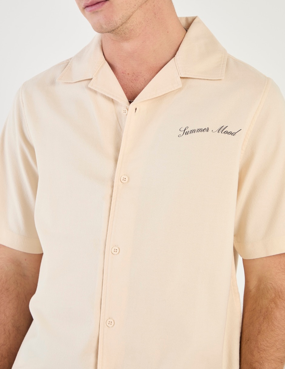 Camisa playa manga corta para hombre 4