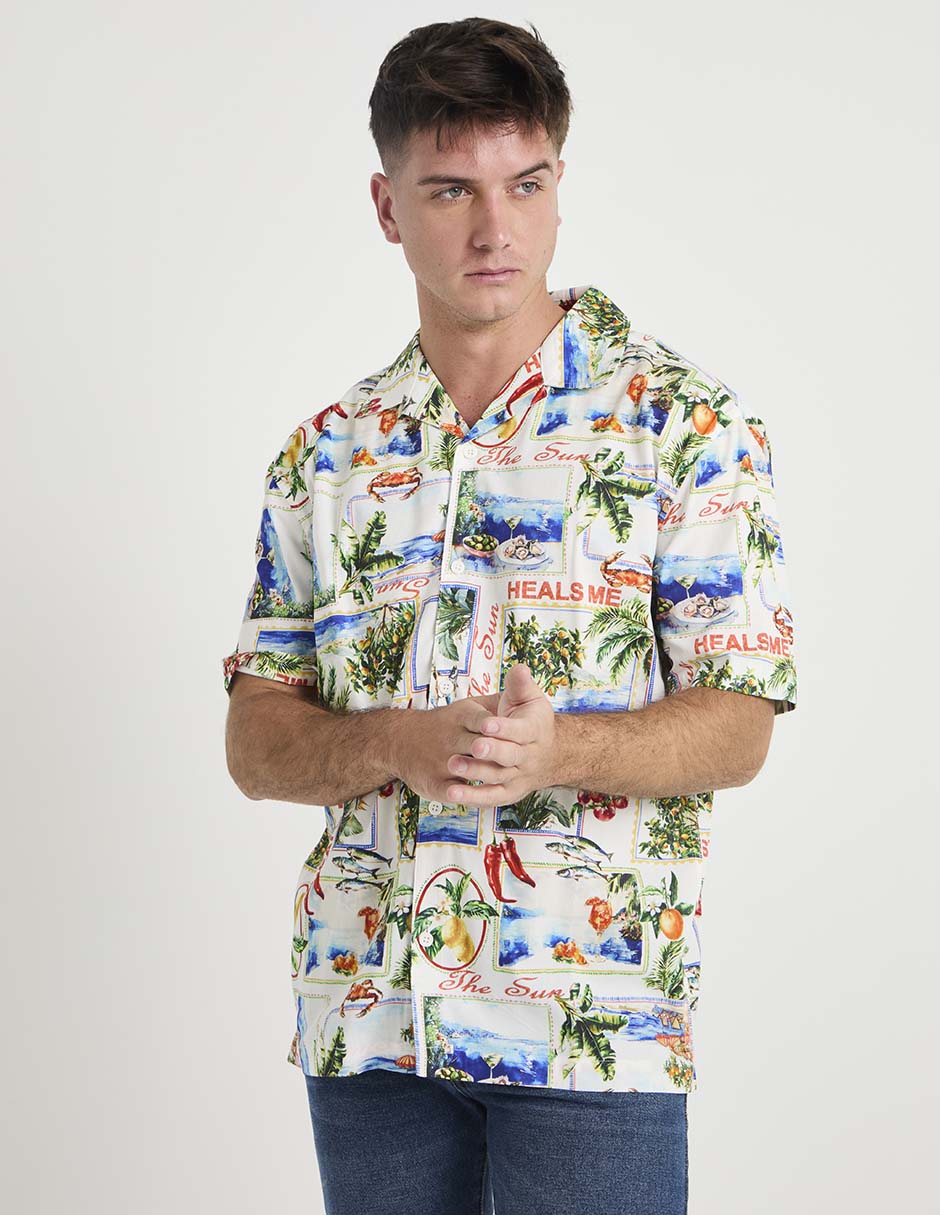 Camisa casual manga corta para hombre Camisa casual manga corta para hombre