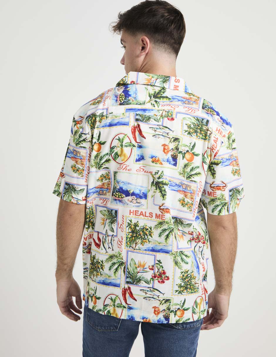 Camisa casual manga corta para hombre 2