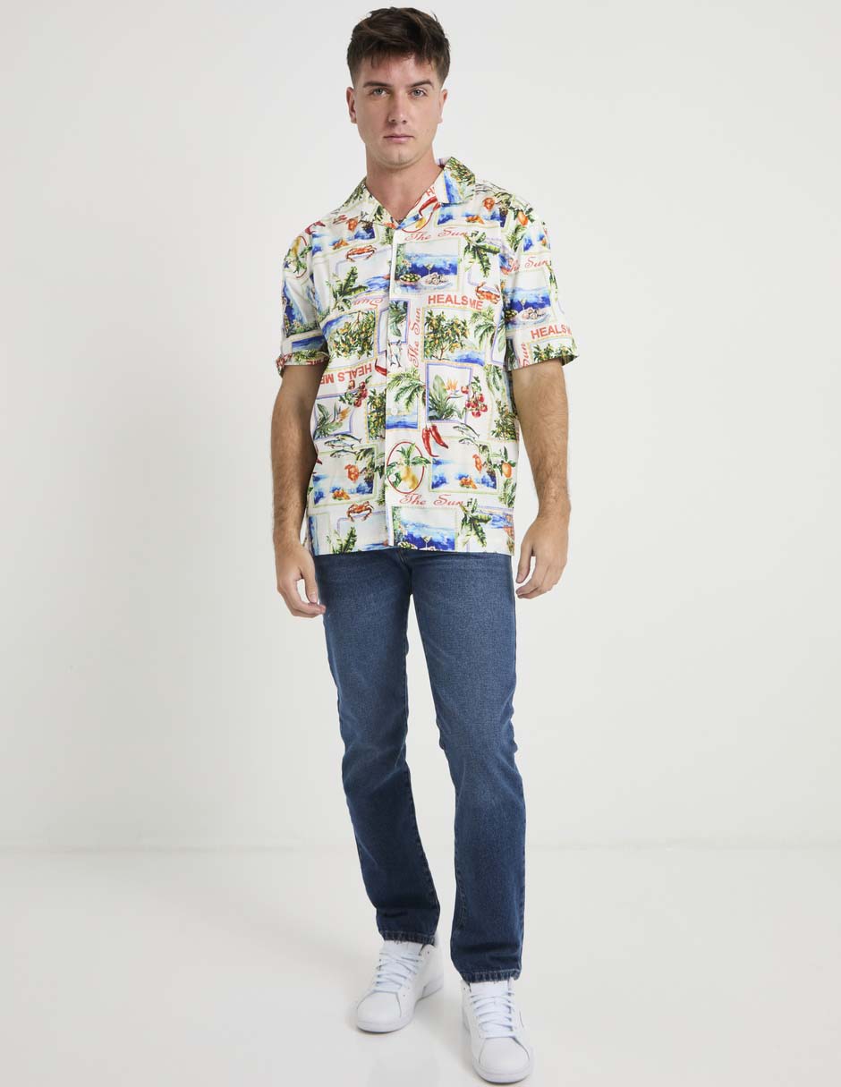 Camisa casual manga corta para hombre 3