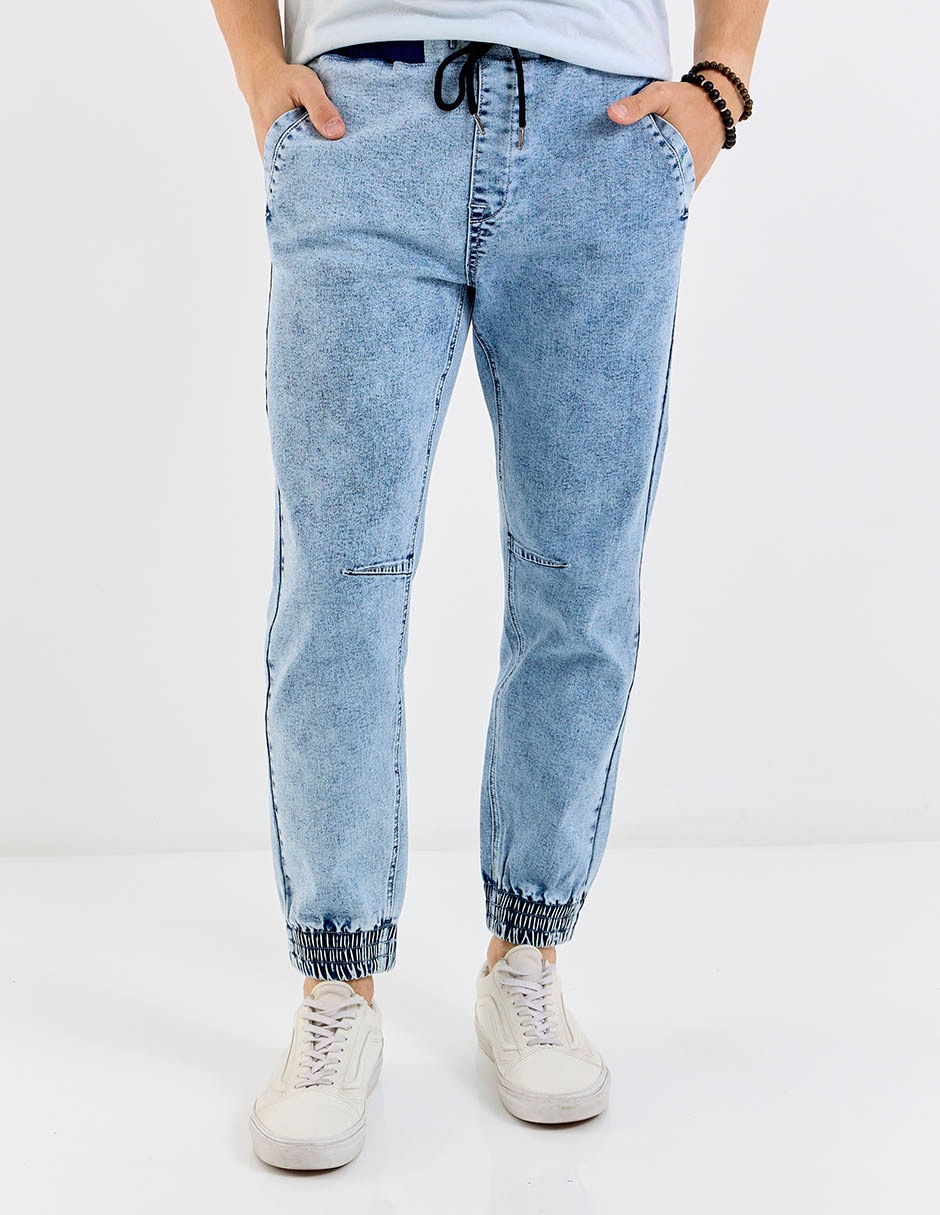 Jeans jogger slim Non Stop deslavado para hombre