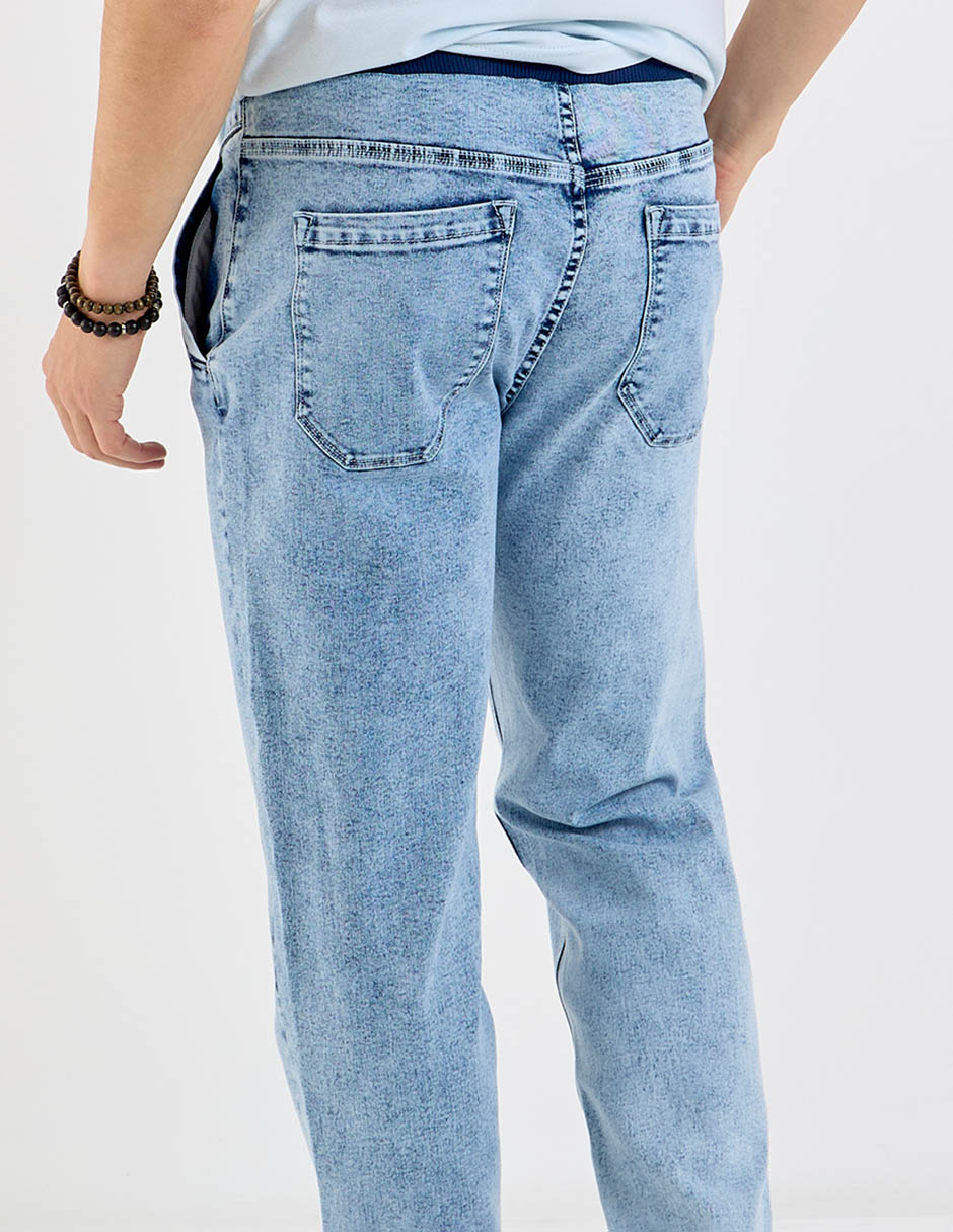 Jeans jogger slim Non Stop deslavado para hombre