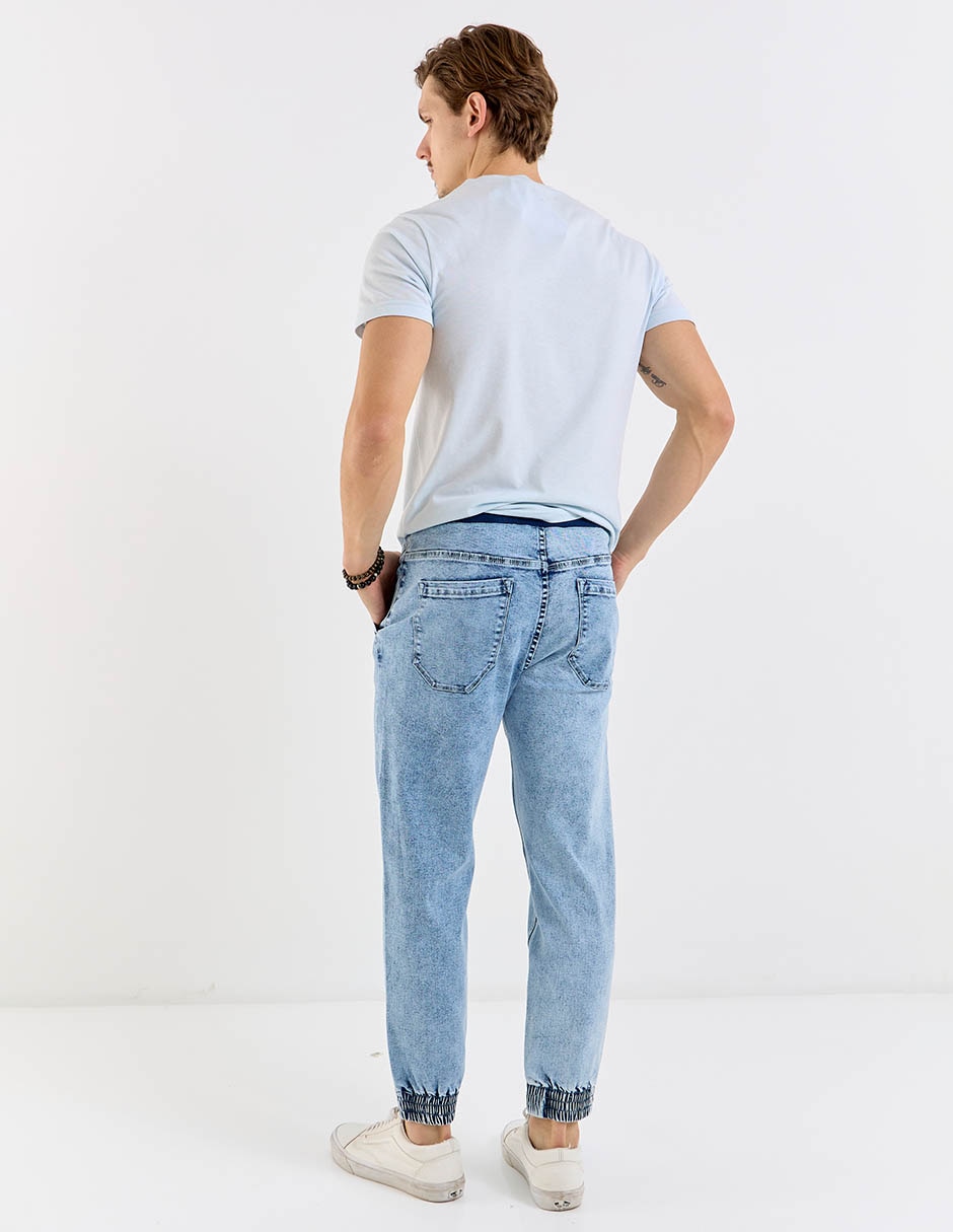 Jeans jogger slim Non Stop deslavado para hombre
