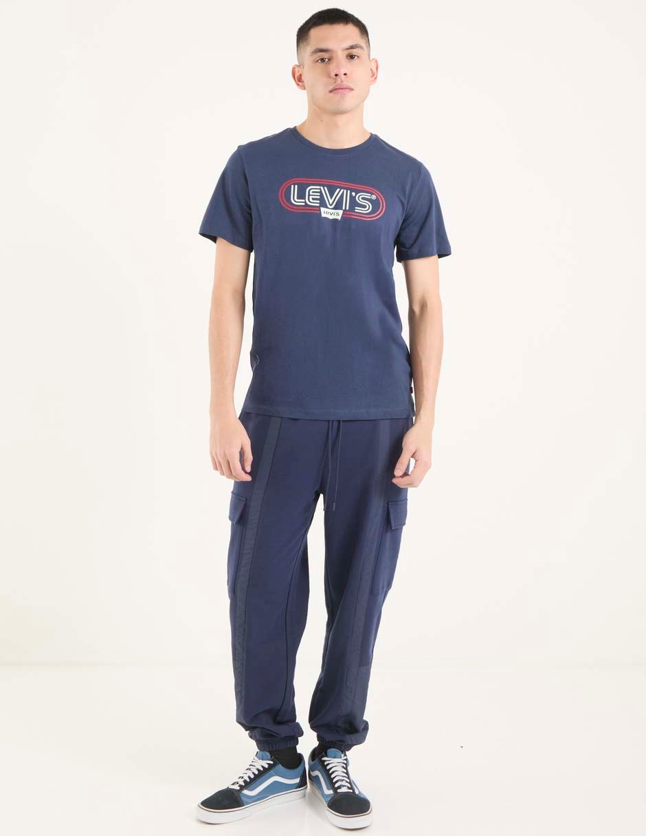 PANTALON CARGO NON ST, CH, AZUL MARINO