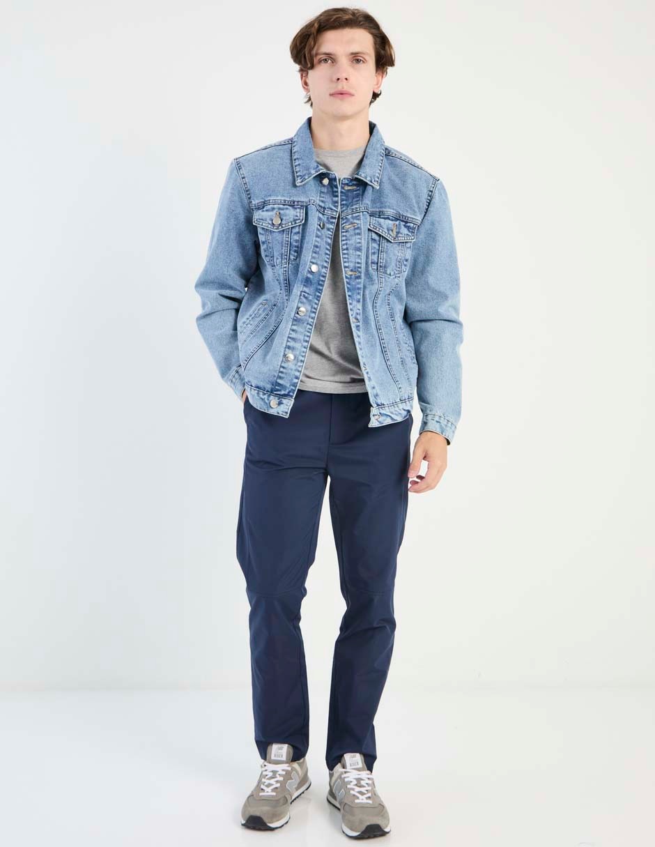 PANTALON NON STOP, M, AZUL MARINO LISO