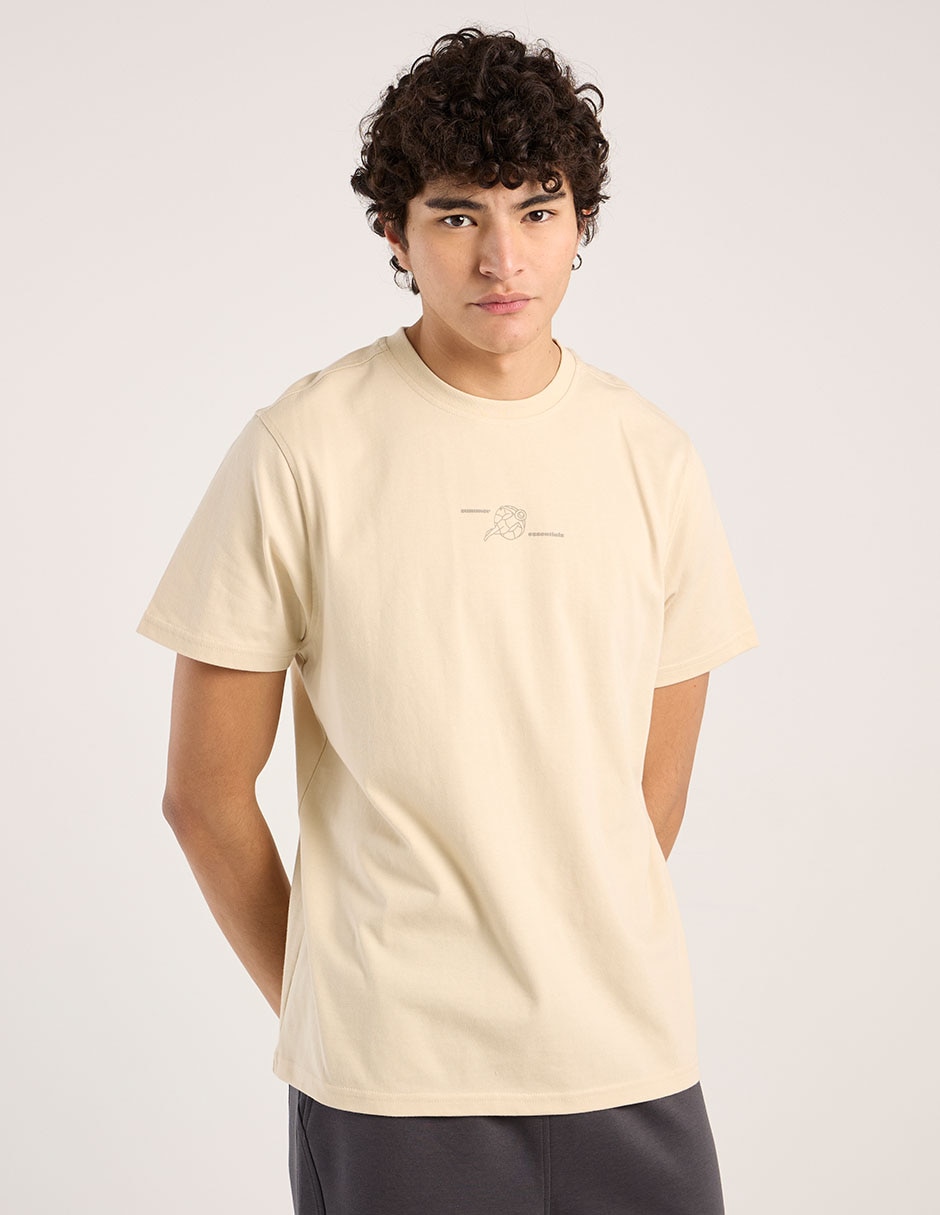 Playera cuello redondo para hombre