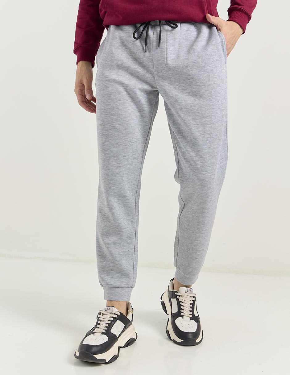 Pants straight con jareta para hombre