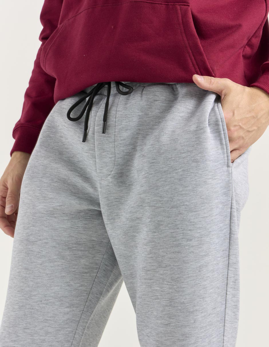Pants straight con jareta para hombre 4