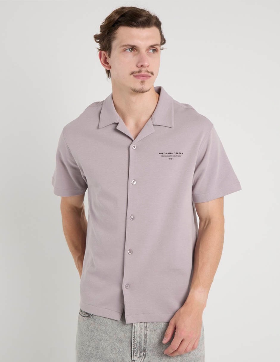 Camisa casual manga corta para hombre 2