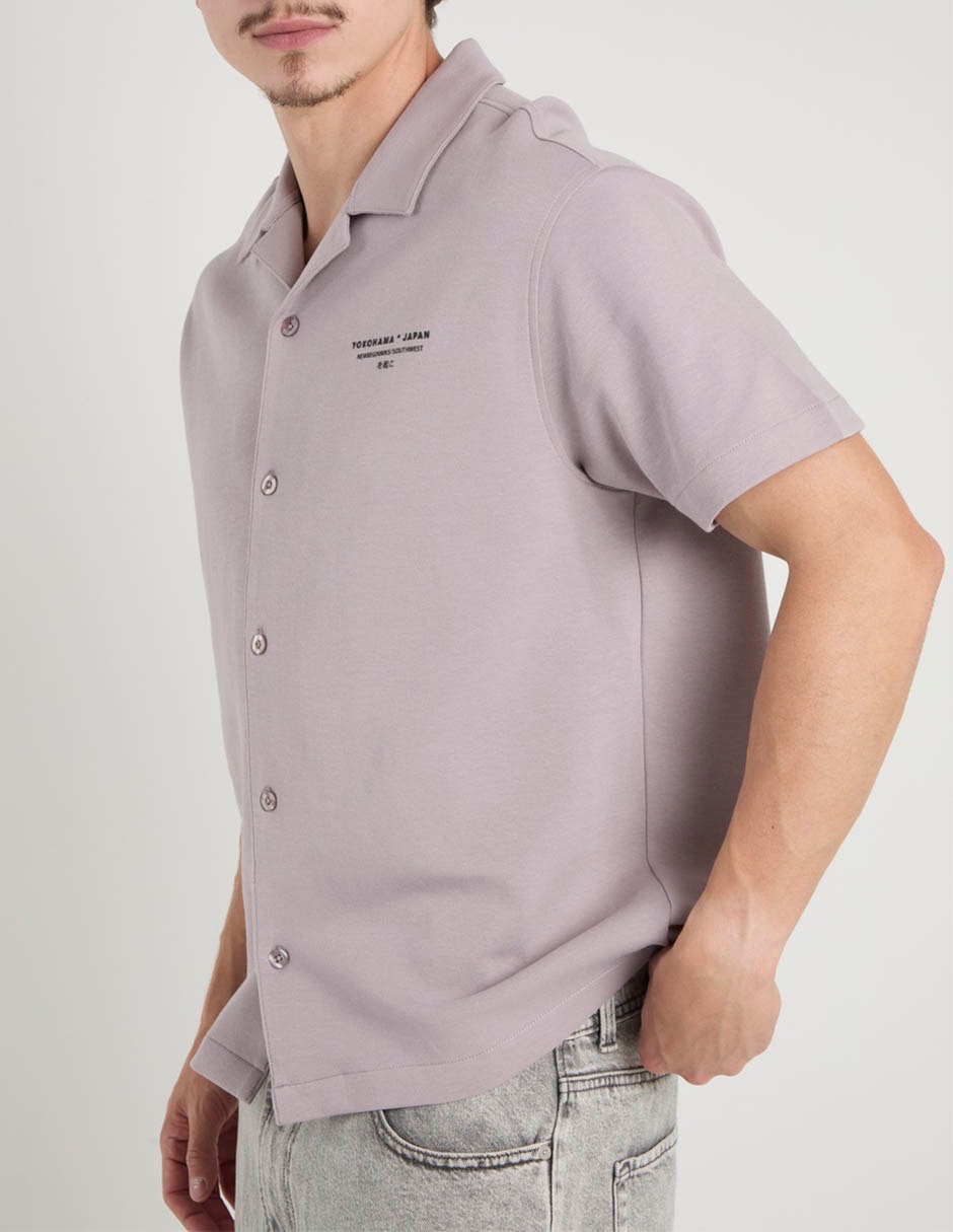 Camisa casual manga corta para hombre 5