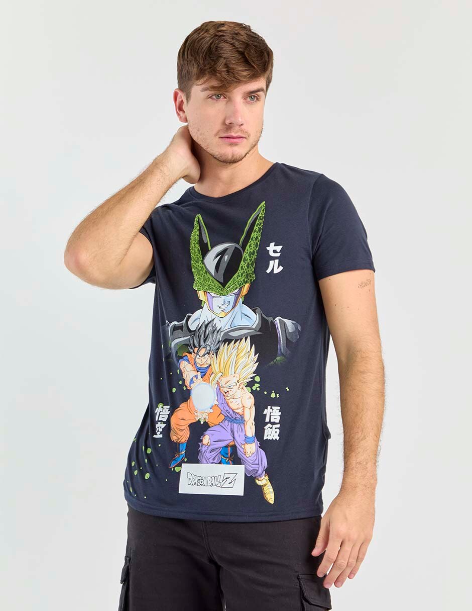 Playera Dragon Ball Z cuello redondo para hombre Playera Dragon Ball Z cuello redondo para hombre