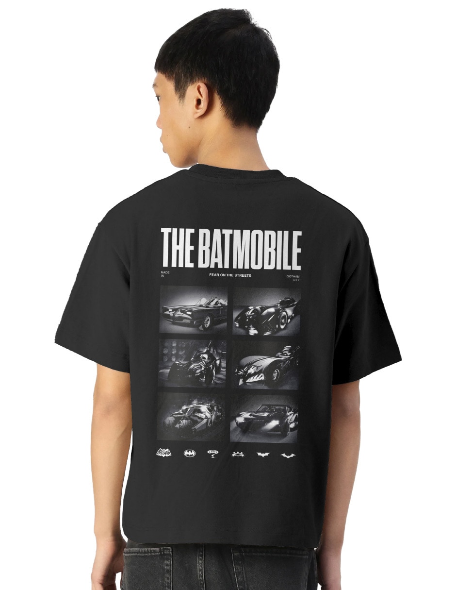 Playera Batman: The Batmobile cuello redondo para hombre 2