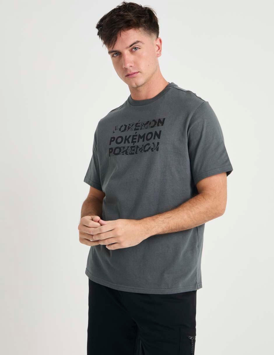 Playera Pikachu cuello redondo para hombre Playera Pikachu cuello redondo para hombre