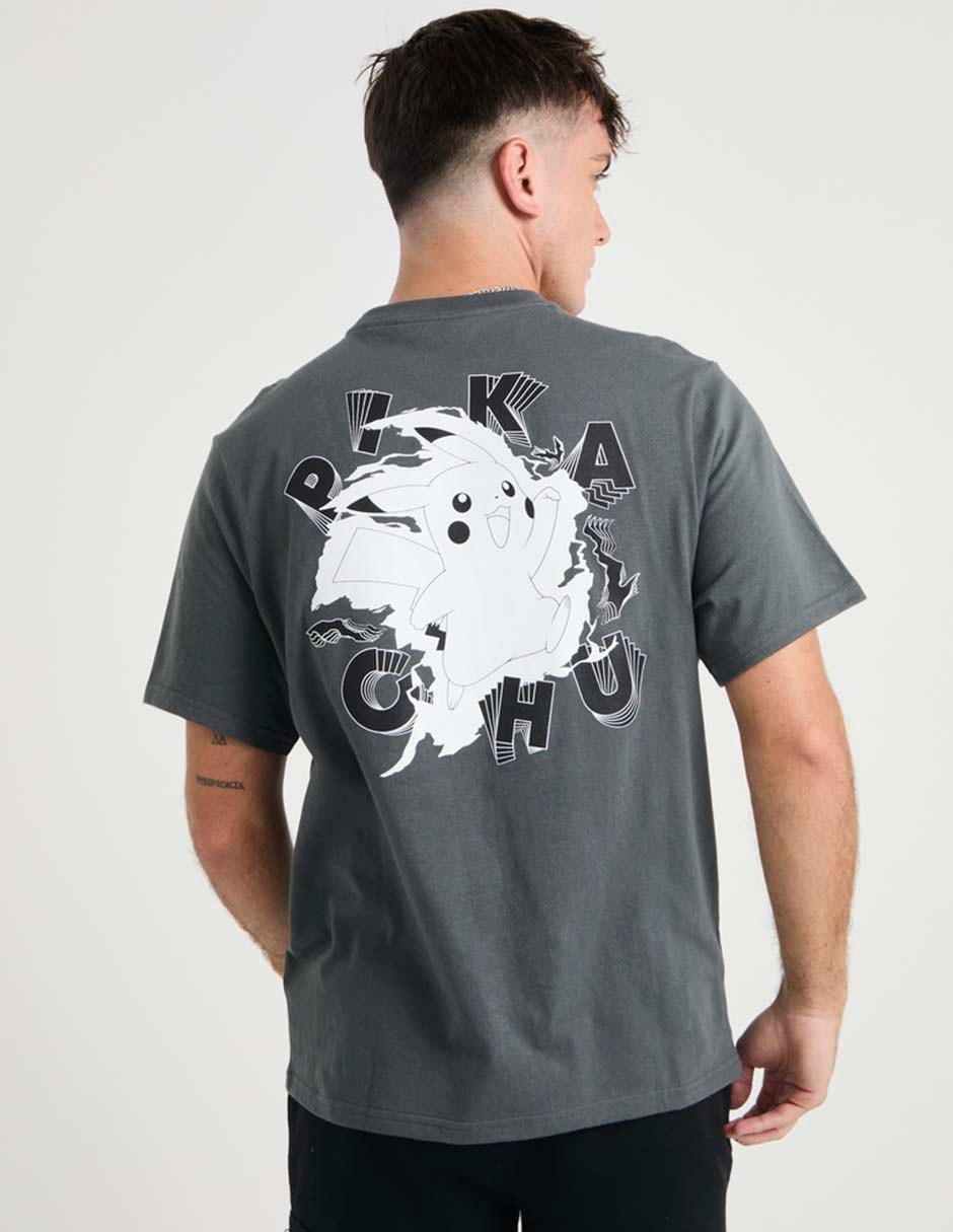 Playera Pikachu cuello redondo para hombre 2