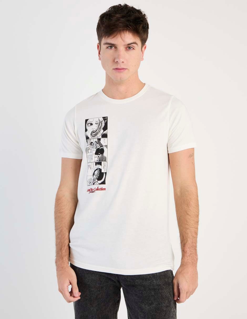 Playera cuello redondo para hombre