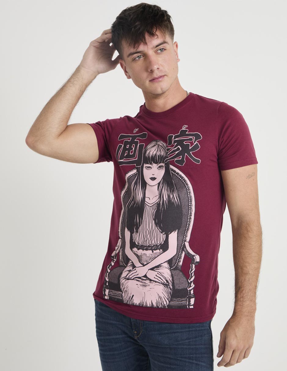 Playera Junji Ito cuello redondo para hombre Playera Junji Ito cuello redondo para hombre
