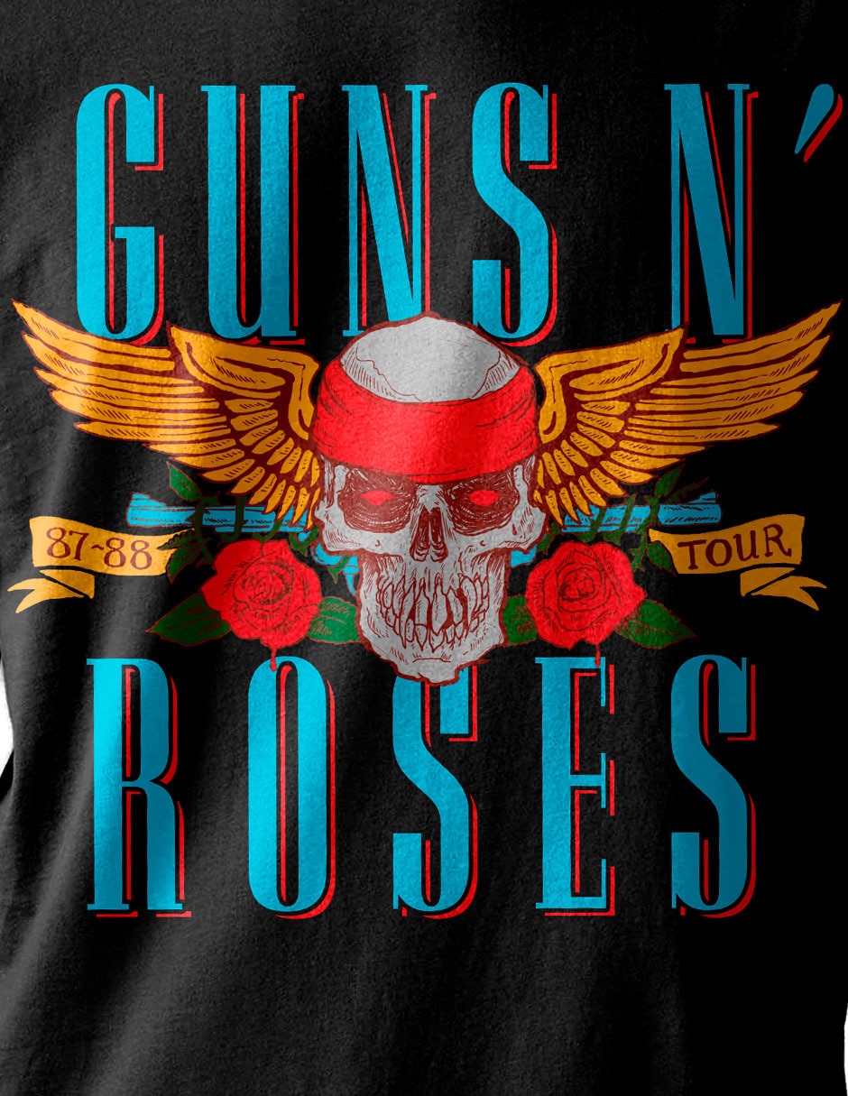 Playera Guns and Roses cuello redondo para hombre 4