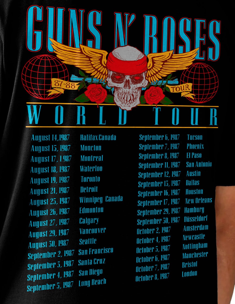 Playera Guns and Roses cuello redondo para hombre 5