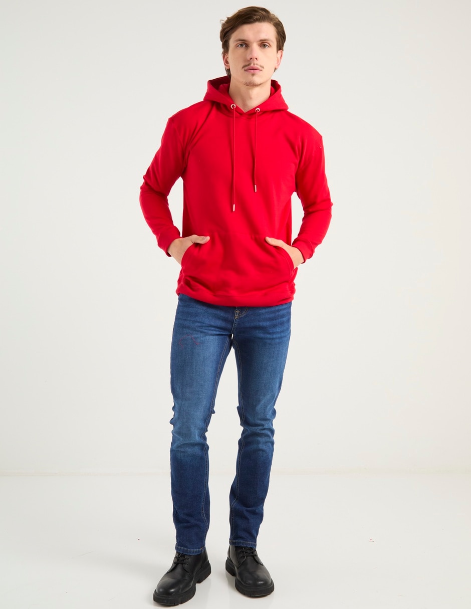 SUDADERA NSH25062-P0, CH, CARMÍN CLARO