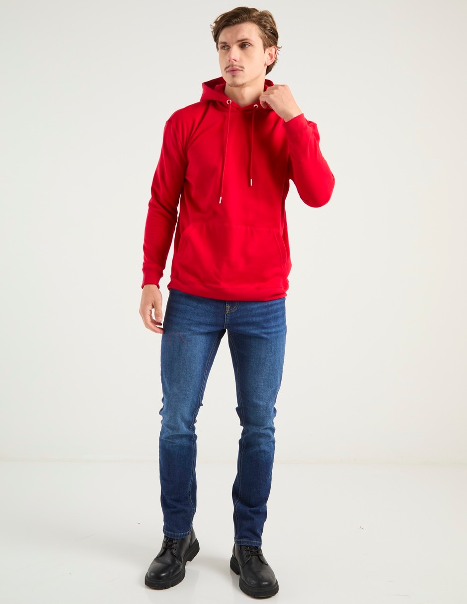 SUDADERA NSH25062-P0, CH, CARMÍN CLARO