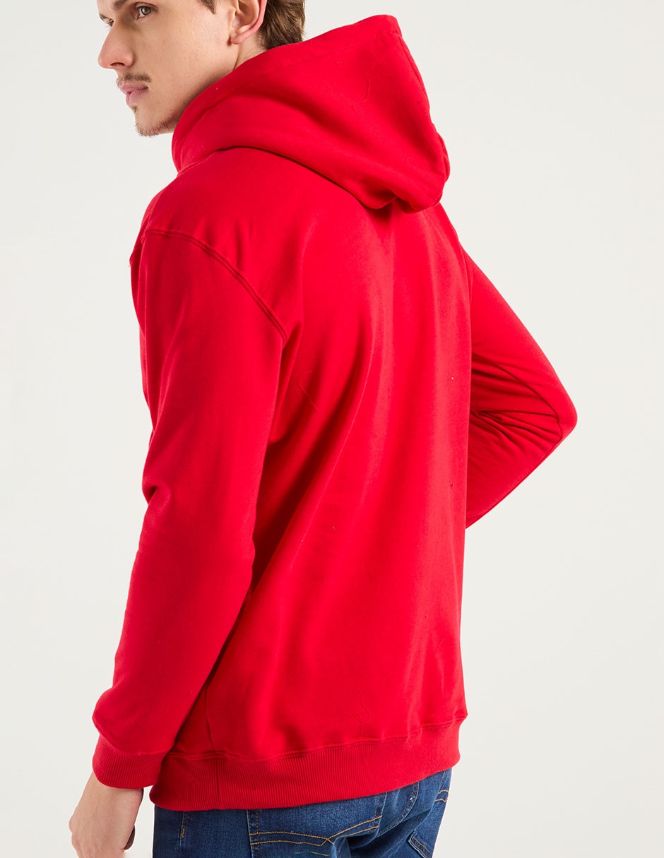SUDADERA NSH25062-P0, CH, CARMÍN CLARO
