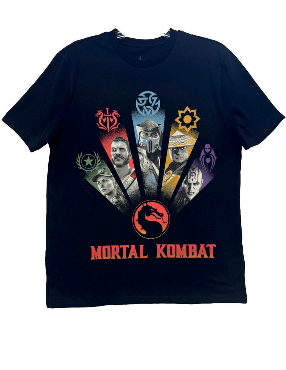Playera Mortal Kombat cuello redondo para hombre Playera Mortal Kombat cuello redondo para hombre