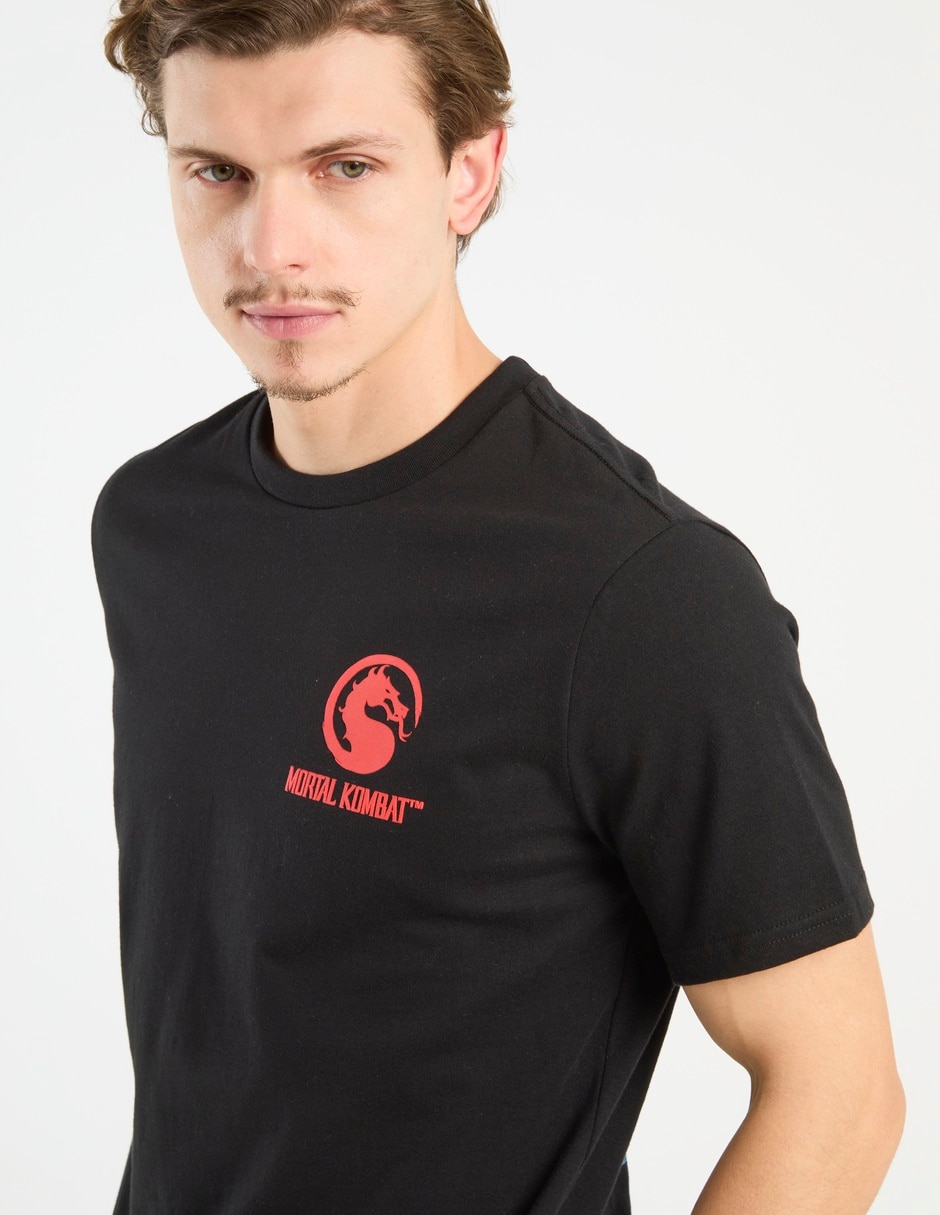 Playera Mortal Kombat cuello redondo para hombre 4