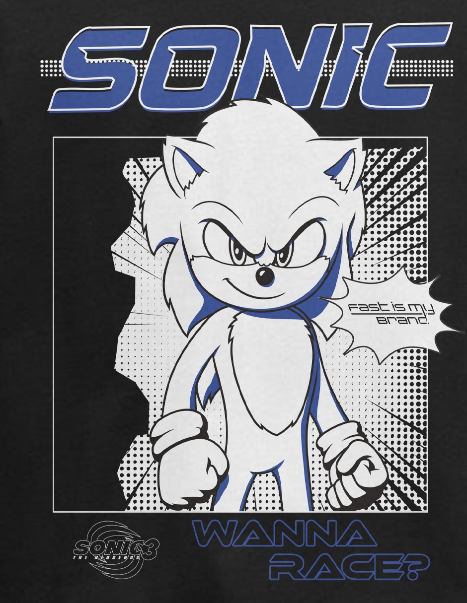 Playera Sonic cuello redondo para hombre 4