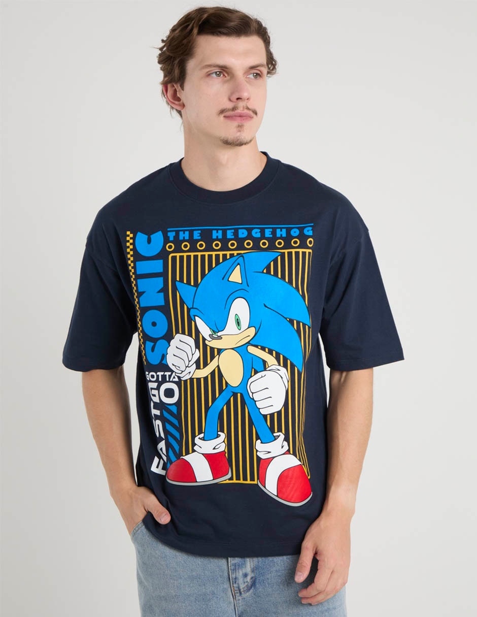 Playera Sonic The Hedgehog cuello redondo para hombre 2