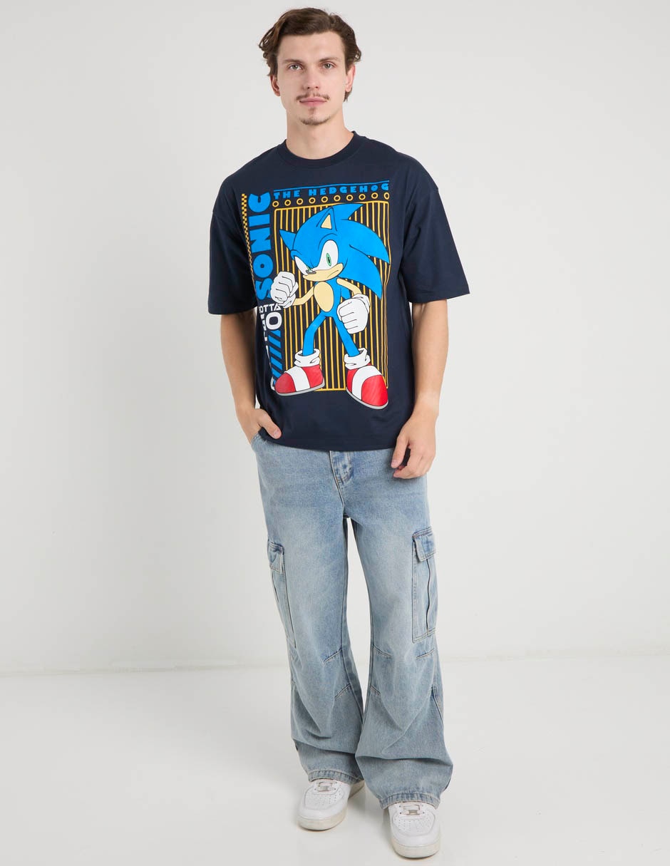 Playera Sonic The Hedgehog cuello redondo para hombre 3