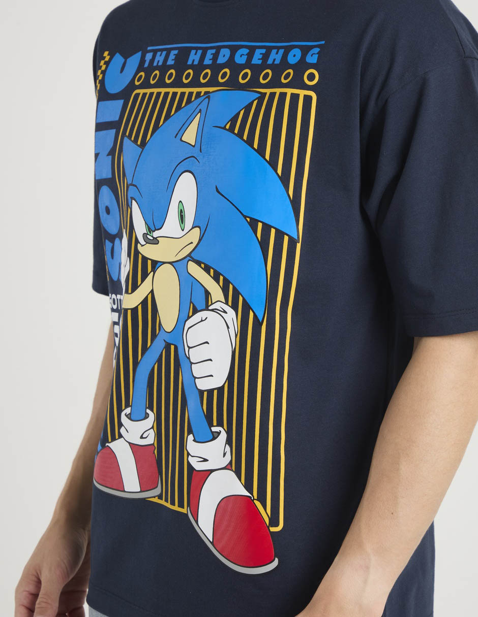 Playera Sonic The Hedgehog cuello redondo para hombre 5
