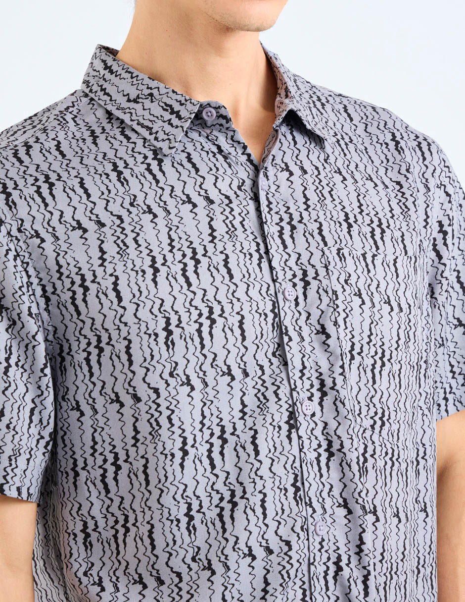 Camisa casual Non Stop manga corta para hombre
