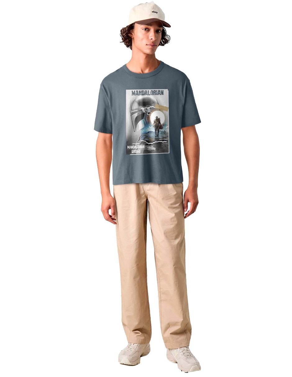 Playera Mandalorian cuello redondo para hombre 3