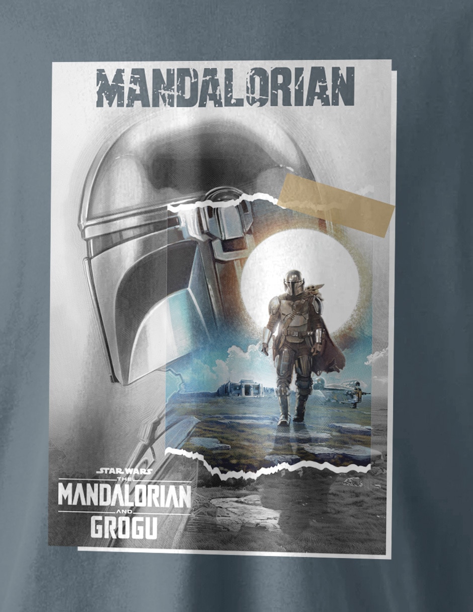 Playera Mandalorian cuello redondo para hombre 4
