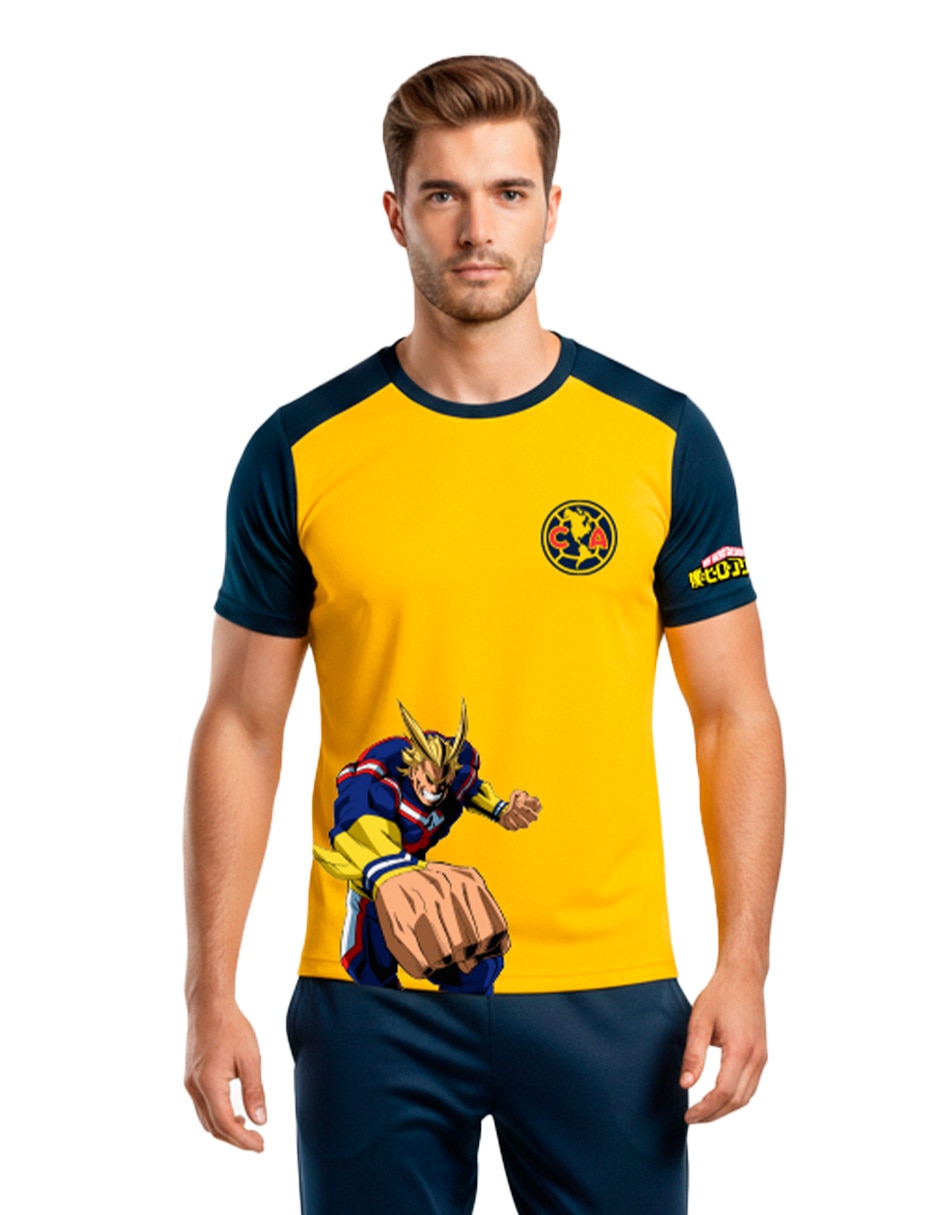 Playera América cuello redondo para hombre