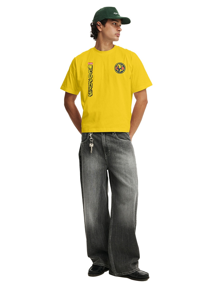 Playera América cuello redondo para hombre 3