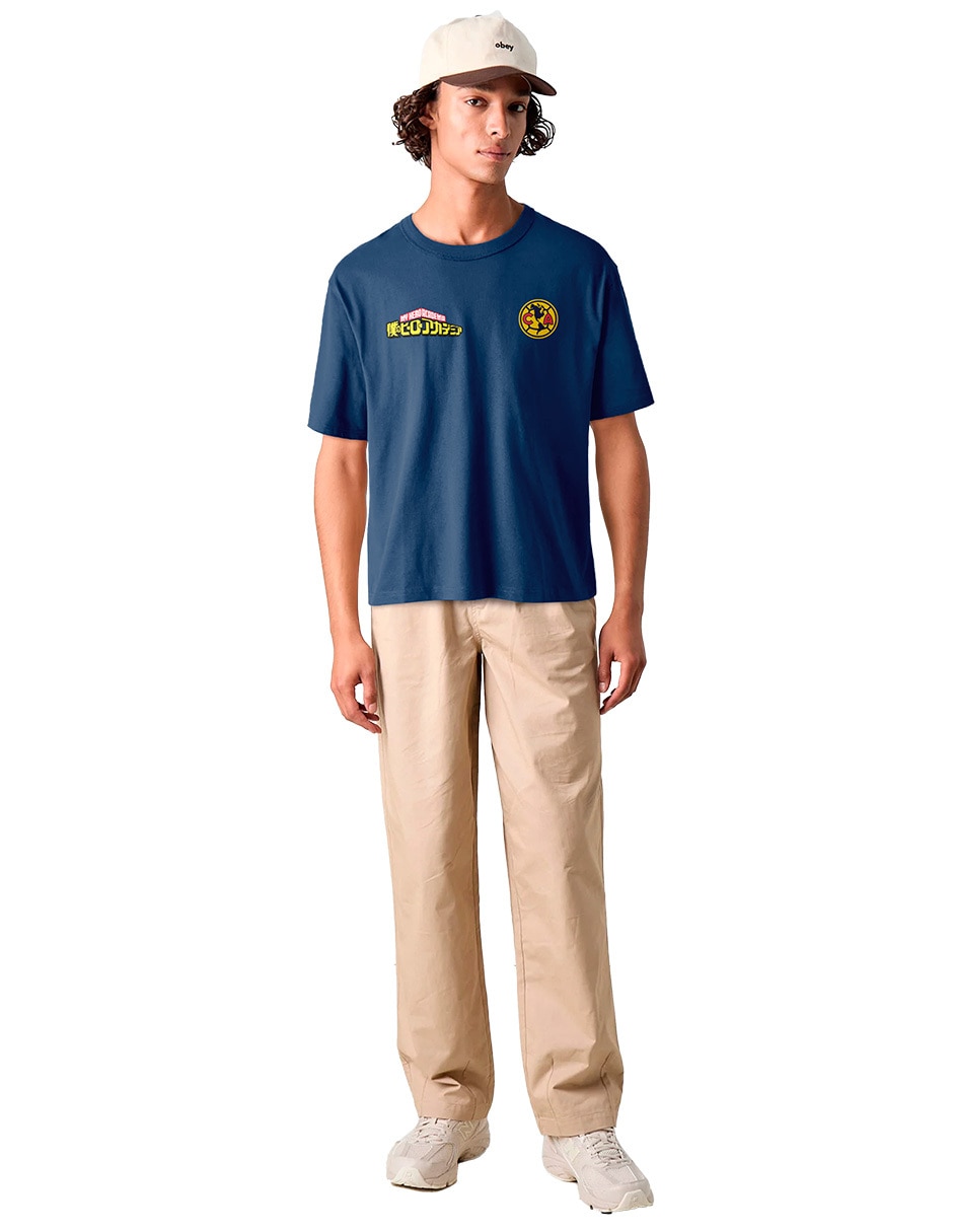 Playera América cuello redondo para hombre 3
